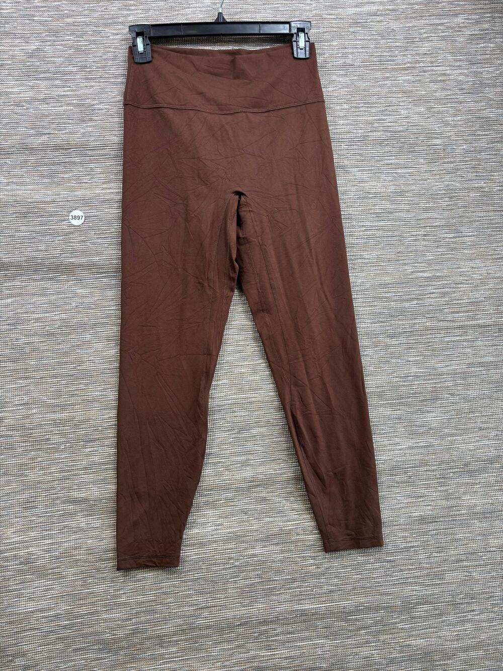 CRZ YOGA Leggings Womens M Brown Scrunch Lava Brown High Rise Ankle Yoga Pants
